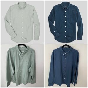 TWO Mack Weldon 37.5 Oxford Button Down Shirts Size XXL Office Casual Lot. 3